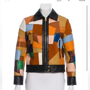 Coach 1941 Runway Patchwork Patchwork Leather Jacket RARE